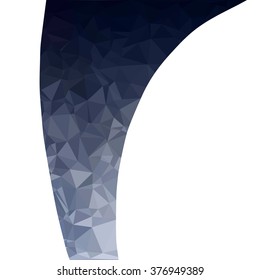 Black Polygonal Mosaic Background, Creative Design Templates