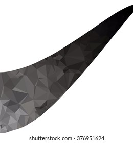 Black Polygonal Mosaic Background, Creative Design Templates