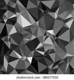 Black Polygonal Mosaic Background, Creative Design Templates