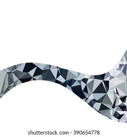 Black Polygonal Mosaic Background, Creative Design Templates