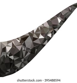 Black Polygonal Mosaic Background, Creative Design Templates