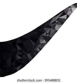 Black Polygonal Mosaic Background, Creative Design Templates