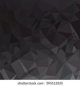 Black Polygonal Mosaic Background, Creative Design Templates