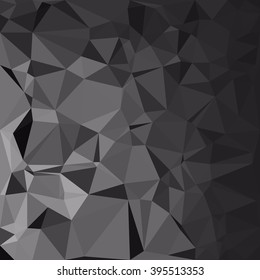 Black Polygonal Mosaic Background, Creative Design Templates