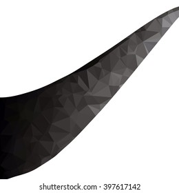 Black Polygonal Mosaic Background, Creative Design Templates