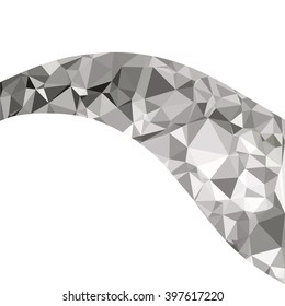Black Polygonal Mosaic Background, Creative Design Templates
