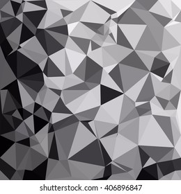 Black Polygonal Mosaic Background, Creative Design Templates