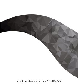 Black Polygonal Mosaic Background, Creative Design Templates