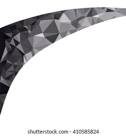 Black Polygonal Mosaic Background, Creative Design Templates