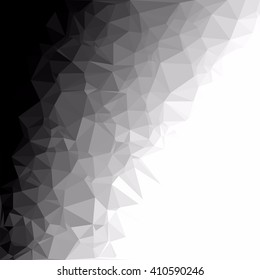 Black Polygonal Mosaic Background, Creative Design Templates