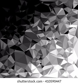 Black Polygonal Mosaic Background, Creative Design Templates