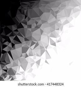 Black Polygonal Mosaic Background, Creative Design Templates