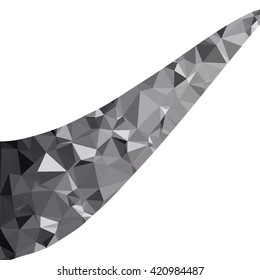 Black Polygonal Mosaic Background, Creative Design Templates