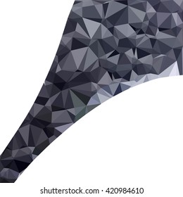 Black Polygonal Mosaic Background, Creative Design Templates