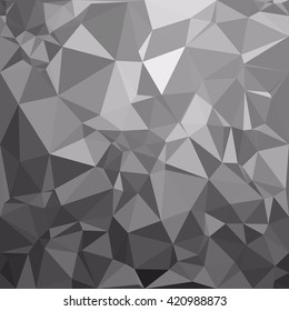 Black Polygonal Mosaic Background, Creative Design Templates