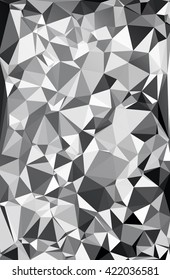 Black Polygonal Mosaic Background, Creative Design Templates