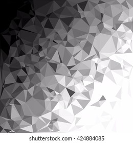 Black Polygonal Mosaic Background, Creative Design Templates