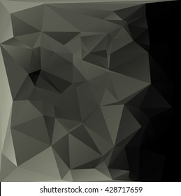 Black Polygonal Mosaic Background, Creative Design Templates