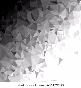 Black Polygonal Mosaic Background, Creative Design Templates