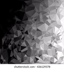 Black Polygonal Mosaic Background, Creative Design Templates