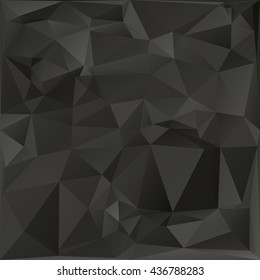 Black Polygonal Mosaic Background, Creative Design Templates