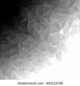 Black Polygonal Mosaic Background, Creative Design Templates