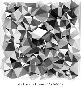 Black Polygonal Mosaic Background, Creative Design Templates