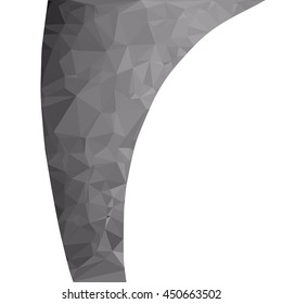 Black Polygonal Mosaic Background, Creative Design Templates