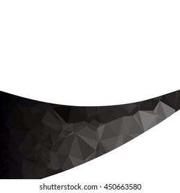 Black Polygonal Mosaic Background, Creative Design Templates