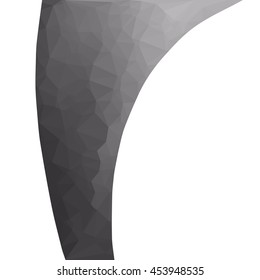 Black Polygonal Mosaic Background, Creative Design Templates