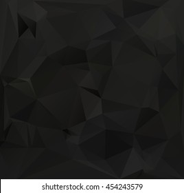 Black Polygonal Mosaic Background, Creative Design Templates