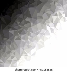 Black Polygonal Mosaic Background, Creative Design Templates