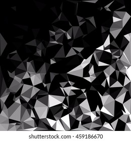 Black Polygonal Mosaic Background, Creative Design Templates