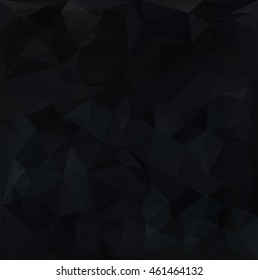 Black Polygonal Mosaic Background, Creative Design Templates