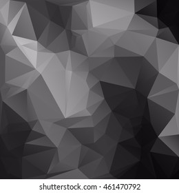 Black Polygonal Mosaic Background, Creative Design Templates