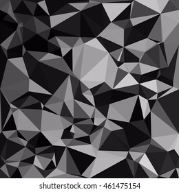 Black Polygonal Mosaic Background, Creative Design Templates