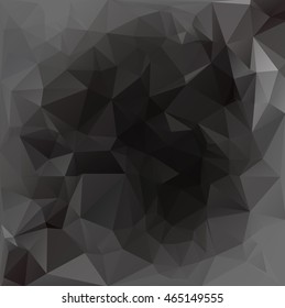 Black Polygonal Mosaic Background, Creative Design Templates