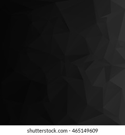 Black Polygonal Mosaic Background, Creative Design Templates