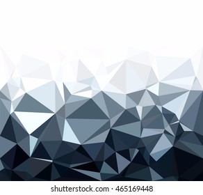 Black Polygonal Mosaic Background, Creative Design Templates