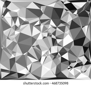 Black Polygonal Mosaic Background, Creative Design Templates