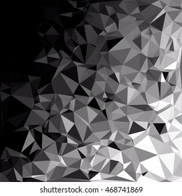 Black Polygonal Mosaic Background, Creative Design Templates