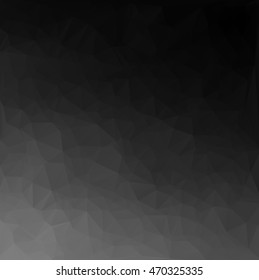 Black Polygonal Mosaic Background, Creative Design Templates