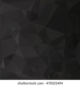 Black Polygonal Mosaic Background, Creative Design Templates