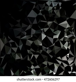 Black Polygonal Mosaic Background, Creative Design Templates