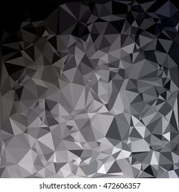 Black Polygonal Mosaic Background, Creative Design Templates