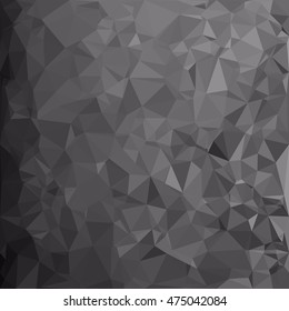 Black Polygonal Mosaic Background, Creative Design Templates