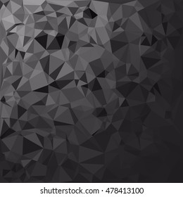 Black Polygonal Mosaic Background, Creative Design Templates