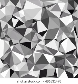 Black Polygonal Mosaic Background, Creative Design Templates