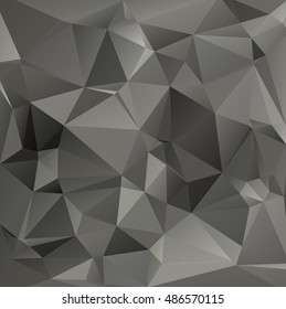 Black Polygonal Mosaic Background, Creative Design Templates