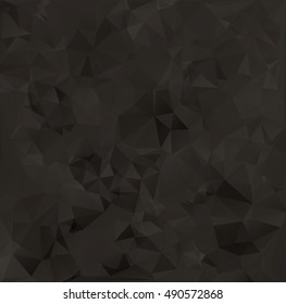 Black Polygonal Mosaic Background, Creative Design Templates
